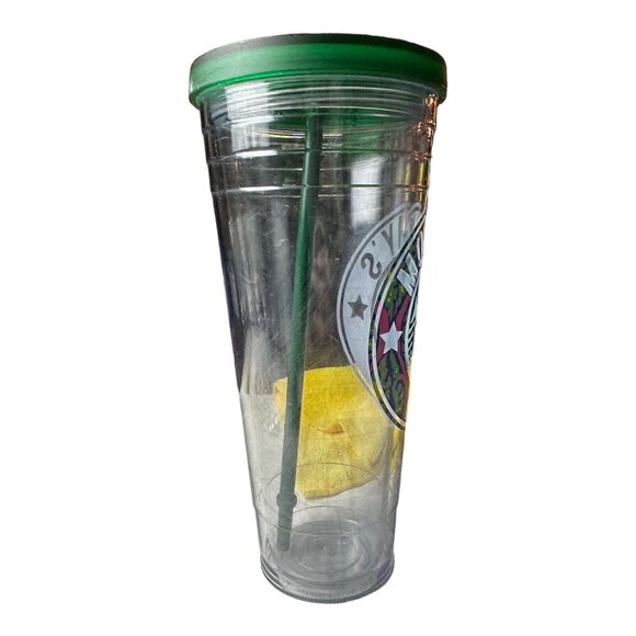 "Mommys Fuel" Starbucks-Style Clear Tumbler With Green Lid & Straw Reusable 24 O - Picture 8 of 11